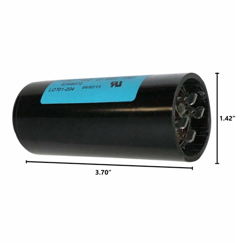 120-144 MFD +/-5% 50Hz/60Hz AC 250V Cylinder Motor Starting Capacitor (CD60)  - W04