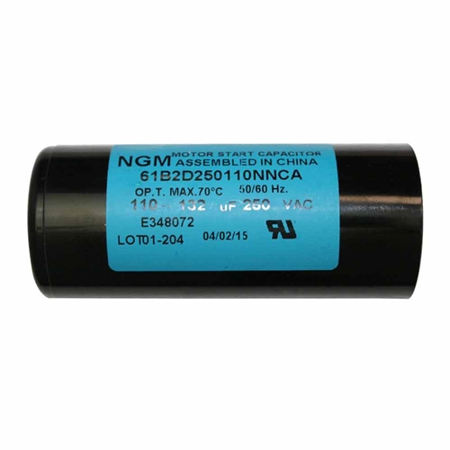 110-132 MFD +/-5% 50Hz/60Hz AC 250V Cylinder Motor Starting Capacitor (CD60)  - W02