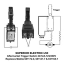 On/Off Trigger Switch - Replaces Makita 651172-0 - W03