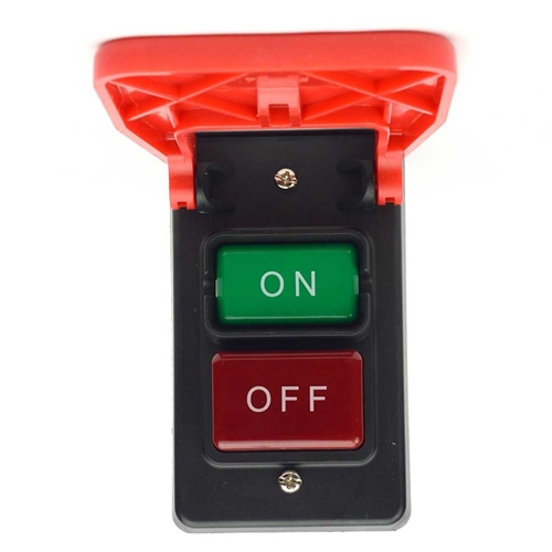 Large Table Saw Push-Button Switch w/Emergency STOP Cover - W02