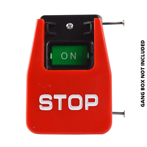 Large Table Saw Push-Button Switch w/Emergency STOP Cover - W07