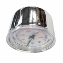 1-1/2"   4000 PSI - 1/8" NPT Rear Mount Pressure Gauge (Chrome Body w/Dual Pressure Ratings PSI & BAR) - W03