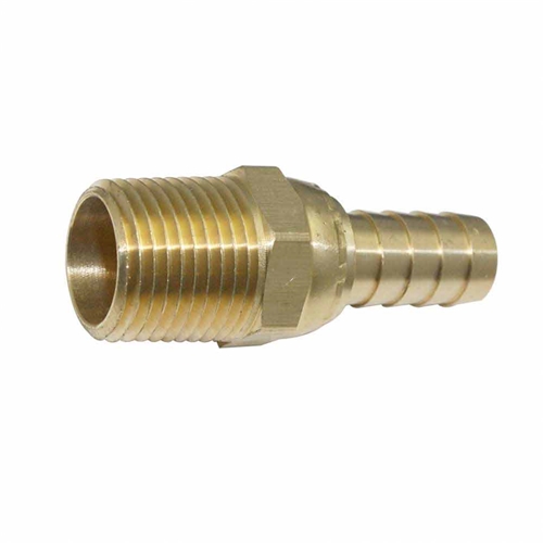 1/2" MPT x 1/2" Male Swivel Barb Connector - 25pk Bulk - W02
