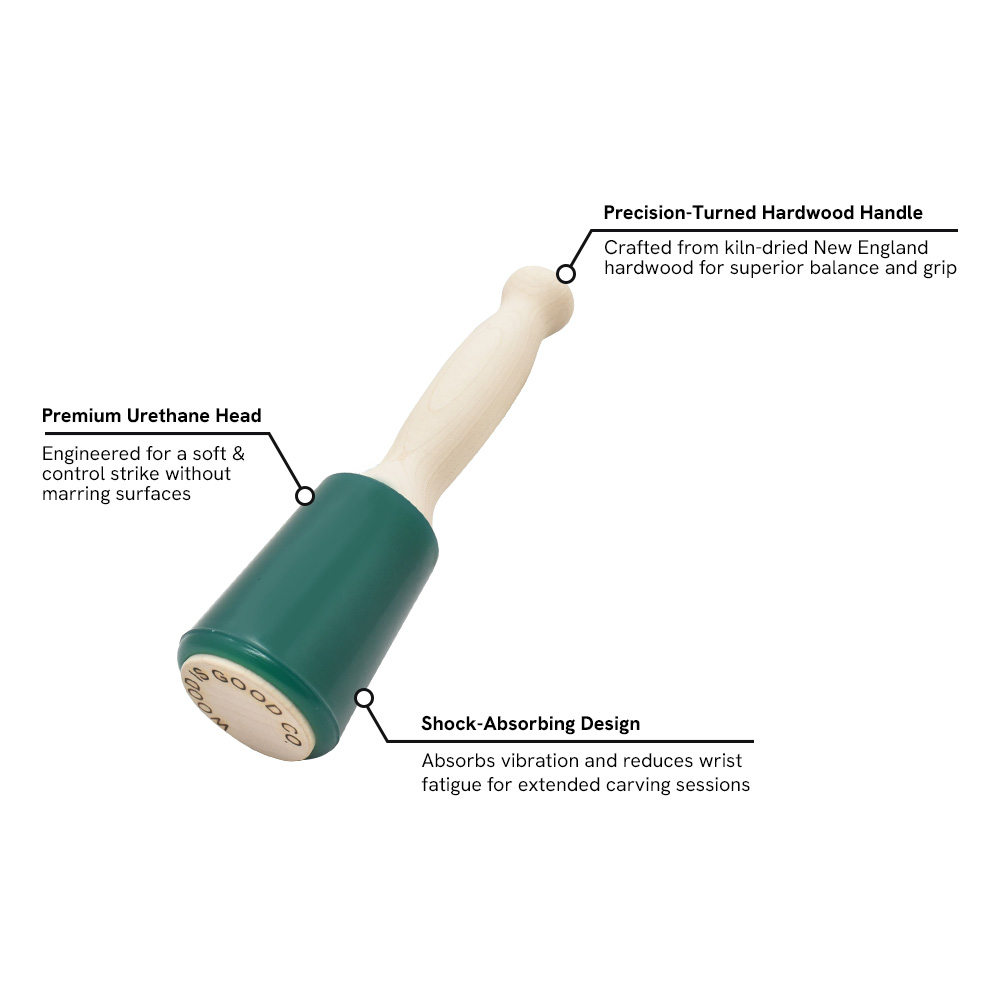 18oz  "Wood Is Good" Mallet - W02