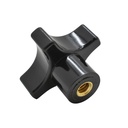 4 point knob 1/4-20 - W03