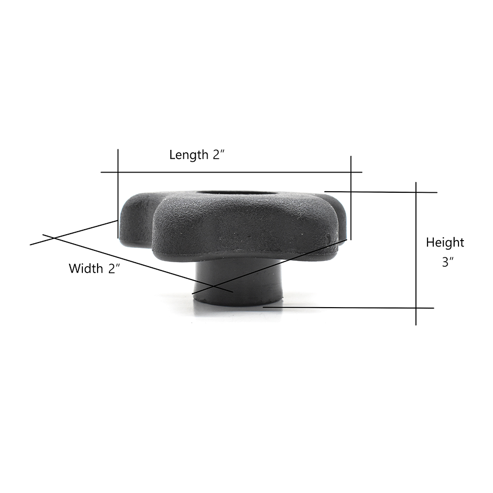 5 Star Thru Knob 3/8 x 16 - W03
