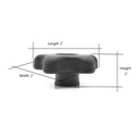 5 Star Thru Knob 3/8 x 16 - W03