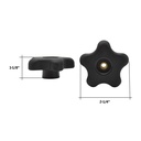 5 Star Thru Knob 1/4 x 20 - W02