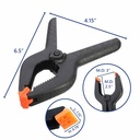 2-1/4 Inch Black Spring Clamp - W06