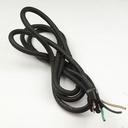 9 Feet 12 AWG SJO 3 Wire 125 Volt NEMA 5-15P Electrical Cord - W03