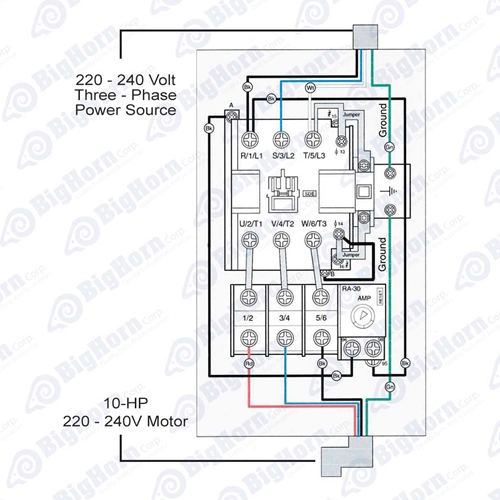 3ph 220-240v 10hp 22-34 amp Magnetic Switch (SW90-39) - W03