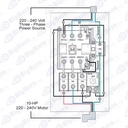 3ph 220-240v 10hp 22-34 amp Magnetic Switch (SW90-39) - W03