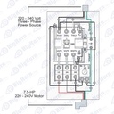 3ph 220-240v 7.5hp 18-26 amp Magnetic Switch (SW90-37) - W03