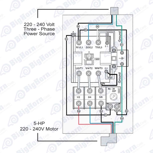 3ph 220-240v 5hp 12-18 amp Magnetic Switch (SW90-35) - W03