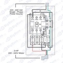1ph 220-240v 3hp 18-26 amp Magnetic Switch (SW90-23) - W06