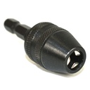 Mini (1/32" to 5/32") Keyless Drill Chuck with 1/4" Quick-Change Hex Shank Adapter - W02