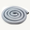 1 1/4" x 10' Vac-U-Flex Grey Dust Hose - Hi Tech Duravent - W02
