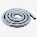 1 1/2" x 10' Vac-U-Flex Grey Dust Hose - Hi Tech Duravent - W02