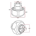 1/4" Router Collet for Porter Cable - Replaces 42999 - RC025PC - W04