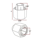 1/2" Router Collet - Replaces Dewalt 326286-03 & Bosch 2610906284 - RC050DW - W04