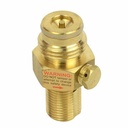 Pin Valve for Co2 Paintball Tanks - Brass - W02