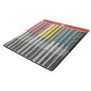 12pcs 7" Long Diamond Flat Files (140#, 200#, 400#) - W02