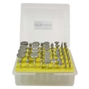 50pcs 1/8" Shank x 1-3/4" Diamond Coated Mounted Points - Large - W02