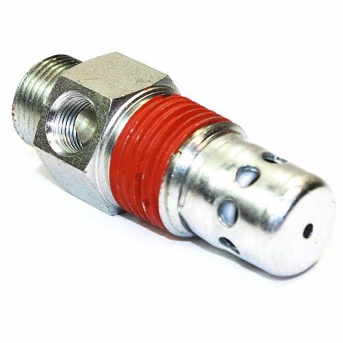 Check Valve, 1/2" Male NPT Compressor Input with 1/8" Female NPT Unloader Port - W02