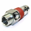 Check Valve, 1/2" Male NPT Compressor Input with 1/8" Female NPT Unloader Port - W03