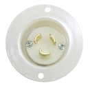 Twist Lock Flange Plug 2-Pole 3-Wire 15A 125V NEMA L5-15P - W02
