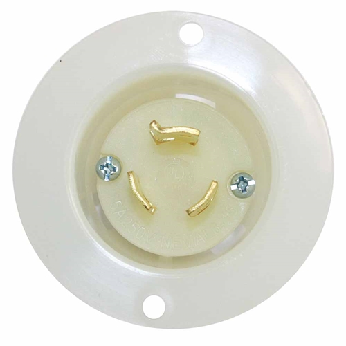Twist Lock Flange Plug 2-Pole 3-Wire 15A 250V NEMA L6-15P - W02