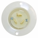 Twist Lock Flange Plug 2-Pole 3-Wire 15A 250V NEMA L6-15P - W02