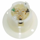 Twist Lock Flange Plug 2-Pole 3-Wire 15A 250V NEMA L6-15P - W03