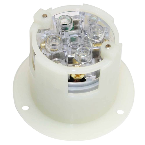 Twist Lock Receptacle Flange 3-Pole 4-Wire 20A 250V NEMA L15-20R - W03