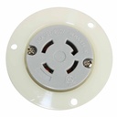 Twist Lock Receptacle Flange 3-Pole 4-Wire 30A 125/250V NEMA L14-30R - W02