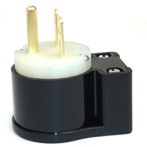 15A-250V 3-Blade NEMA 6-15P Straight Industrial Angle Electrical Plug - W02
