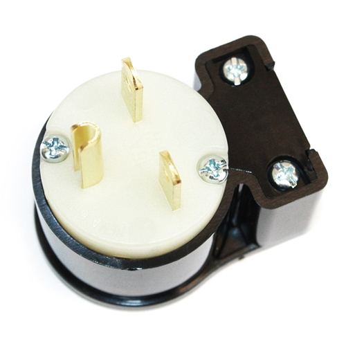 15A-250V 3-Blade NEMA 6-15P Straight Industrial Angle Electrical Plug - W03