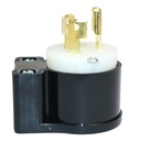 15A-125V 3-Blade NEMA L5-15P Twist Lock Industrial Angle Electrical Plug - W05