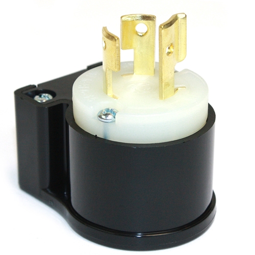 15A-250V 3-Blade NEMA L6-15P Twist Lock Industrial Angle Electrical Plug - W02