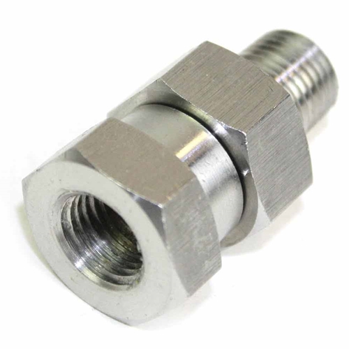 Stainless Steel Swivel fitting, 1/4” MPT x 1/4” NPTF, Max O.P. 4000 psi - W02