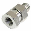 Stainless Steel Swivel fitting, 1/4” MPT x 1/4” NPTF, Max O.P. 4000 psi - W02