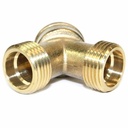 3/4" GHT (1F) x 3/4" GHT (2M) Y-Connector - Filling Brass - W02