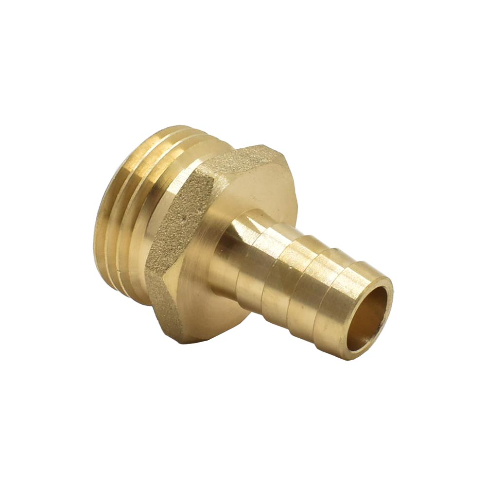 3/4" GHT Male x 1/2" Barb Hose Fitting - W02
