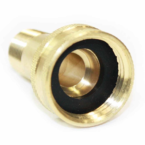 3/4" GHT Female x 3/8" Male NPT Hose Fitting - Swivel - W03