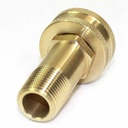 3/4" GHT Female x 3/8" Male NPT Hose Fitting - Swivel - W02