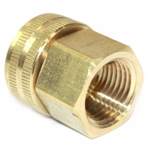 3/4" GHT Female x 1/2" Female NPT Water Hose Fitting - Swivel - W02