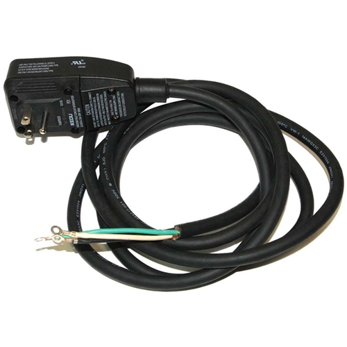 GFCI 15 Amp Plug NEMA 5-15P, with 14 AWG SJO 9ft cord no ends - W02