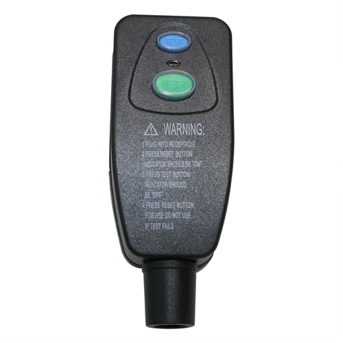 GFCI 15 Amp Plug NEMA 5-15P, with 14 AWG SJO 9ft cord no ends - W03
