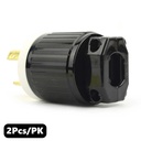 (TMT Only) 30A-250V 3-Blade NEMA L6-30P Twist Lock Electrical Plug - 2 pack - W03