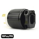 (TMT Only) 30A-250V 3-Blade NEMA L6-30P Twist Lock Electrical Plug - 10 pack - W03